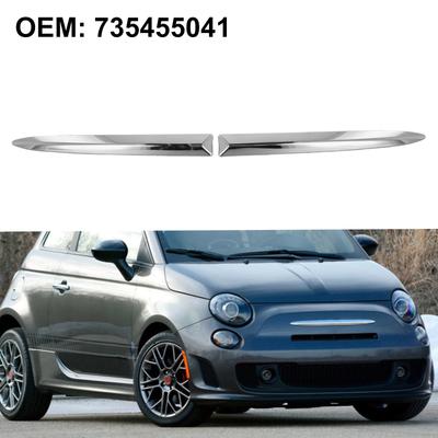 Améliorez Facilement Votre Véhicule avec une Moulure de Pare-chocs Avant Chromée Pour Fiat
