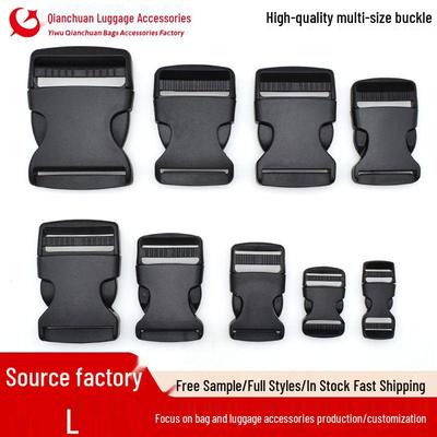 Black Thickened Plastic Insert Backpack Buckle for Schoolbag - Male-Female Buckle