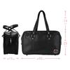 Chiikawa School Bag Synthetic Leather Black Boston Bag with Multifunctional Pockets [Showbido] <Chiikawa>