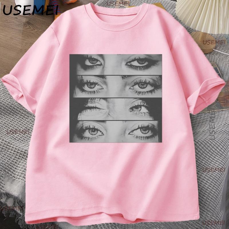Artistic Eye Collage Tshirt Unisex Women Heavy Cotton Tshirt Casual Short Sleeve Graphic Tshirt Trendy Unisex Y2k Clothes Tees