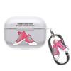 ONLYOU AirPods Pro 2 Stylish Korean Cute PC Canvas Sneaker Shoe Transparent Earphone Cover for and Adults Pro Fuchsia Case, Design, Design, Women,