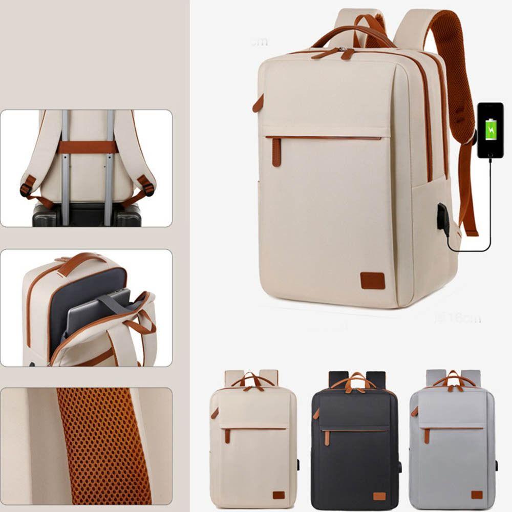 Waterproof Travel Backpack Wear-resistant Daypack Laptop Bag Simple Student Backpack Travel
