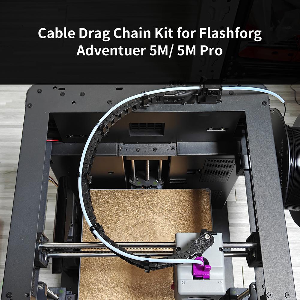 For AD 5M Pro For 3D Printer Cable Chain Drag Chain Kit With High Temperature Resistance And Complete Installation Accessories