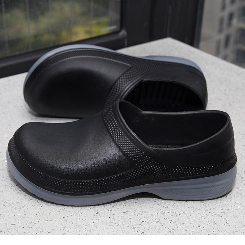 Fashion Chef Shoes for Men and Women Oversized Size 36-51 Waterproof and Non Slip Water Shoes White and Black Casual and Work Shoes 2025