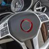 Voor Mercedes Benz SLK R172 2011 2012 2013 2014 2015 2016 Echte Zachte Koolstofvezel Trim Sticker Auto Stuurwiel Middenpaneel