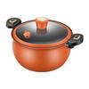 Micro Pressure Cooker Multifunction Soup Meat Pot for Boiling Frying Stewing orange
