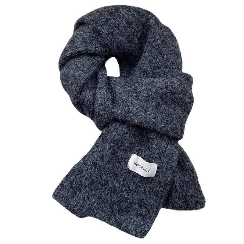 Women's Red Winter Knitted Scarf - New Year & Christmas Style Versatile Shawl & Neck Warmer