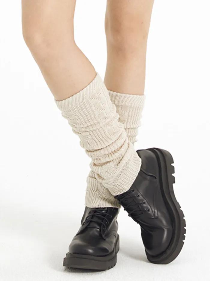 [CP] [13th Restock] Knit Leg Warmers Winter Foot Warmers [IVORY] Daily Socks Ver.