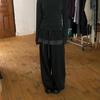 Y2k Harajuku Streetwear High Waist Wide Leg Pants Korean Style Vintage Kawaii Sweet Solid Fake Two-piece Trousers