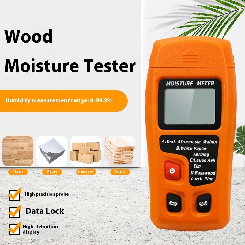 

Измеритель влажности, тестер влажности, тестер содержания влаги, измерение влажности деревянного пола, тестер влажности One orange moisture meter (without battery)