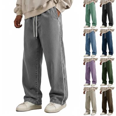 Klassische gerade schmale Stretch-Jeans für ältere Männer