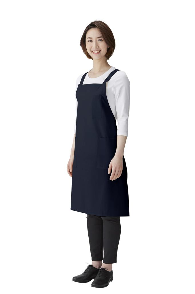 KOEI bib length KI300 Japanese-made sash, apron, 85cm, water-repellent, anti-static, lightweight, wrinkle-resistant, quick-drying, unisex, (navy)