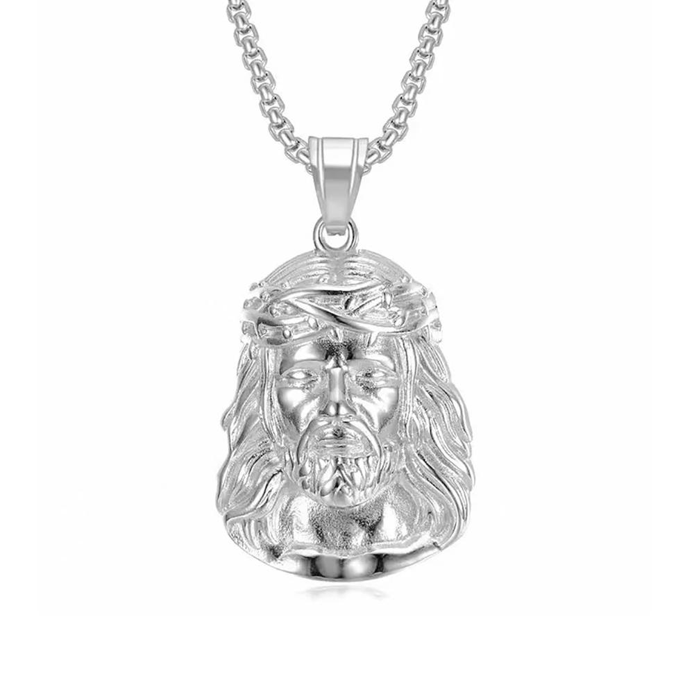 Fashion Hip Hop Bling Iced Out Dragon Round Pendant Necklace for Men Women Stainless Steel Rapper Jewelry Oriental Amulet Gift
