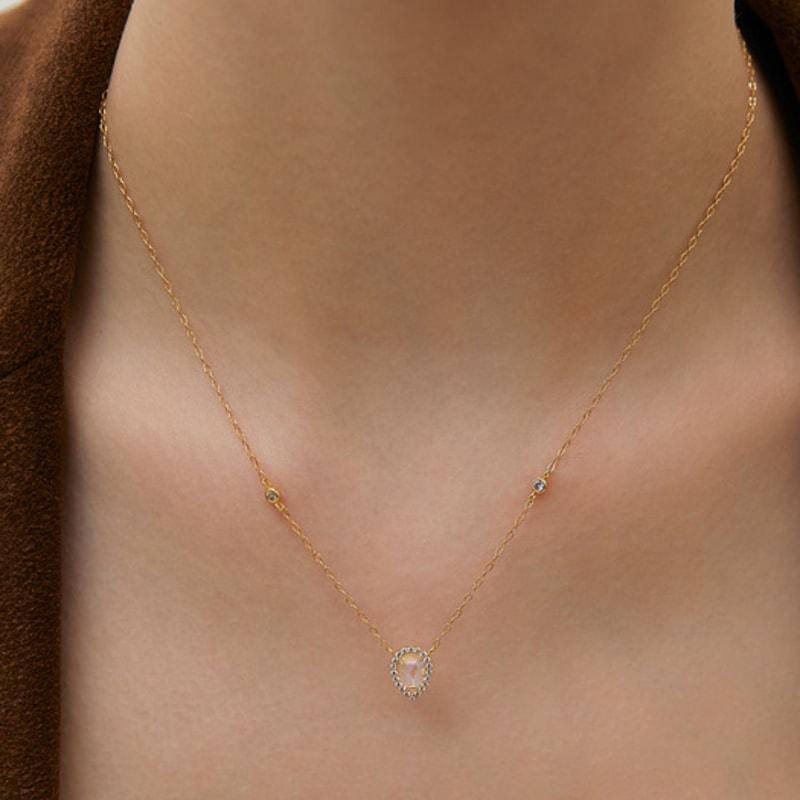 

TATIANA (925 Silver) Tearlight Pendant Necklace NZ2457 Gold Plated