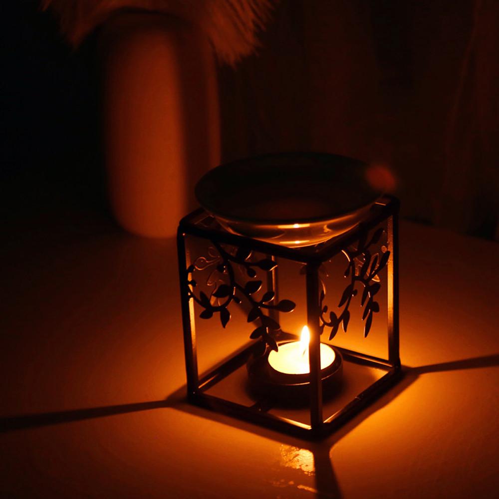 Buy Stainless Steel Oil Burner Candle Aromatherapy Lamp Home