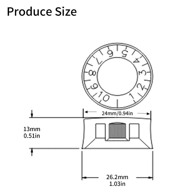 4Pcs Electric Guitar Volumes Tone Knob Potentiometer Caps Acrylic Speed Volumes Tone Control Knob Guitar Accessories