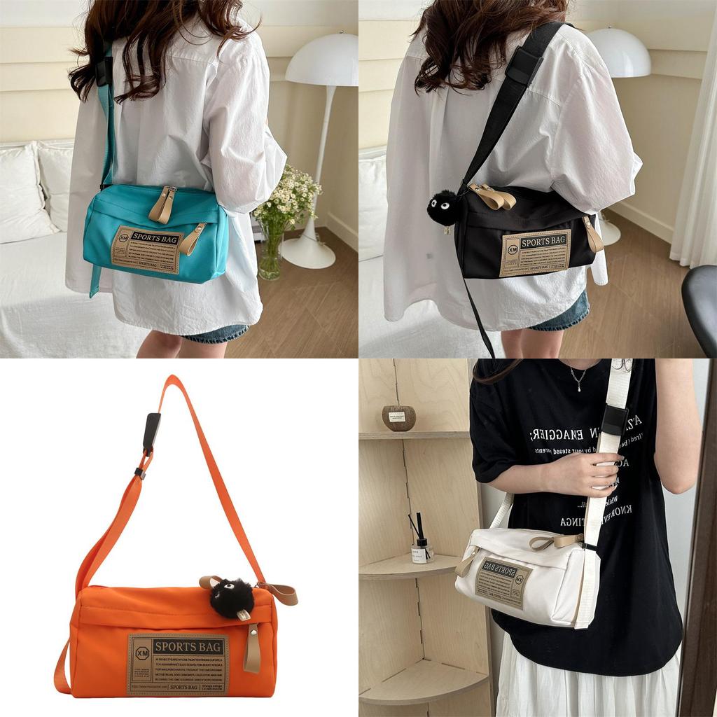 Stylish Casual Women's Shoulder Bag In Trendy Japanese And Korean Design With Pillow Shape And Multiple Color Options For Outdoor Use