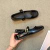 Fashion Footwear Ballet Flats Women Dance Shoes for Spring Buckle Strap Shallow Female Square Toe Ladies Lolita Shoes 2026