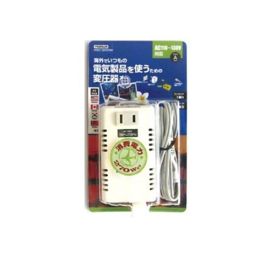 Yazawa Travel Capacity Up To Plug Type No Attached Cord Included Cord HTDC130V270W Transformer, AC110V-130V, 270W, A, Plug, (750mm Length),