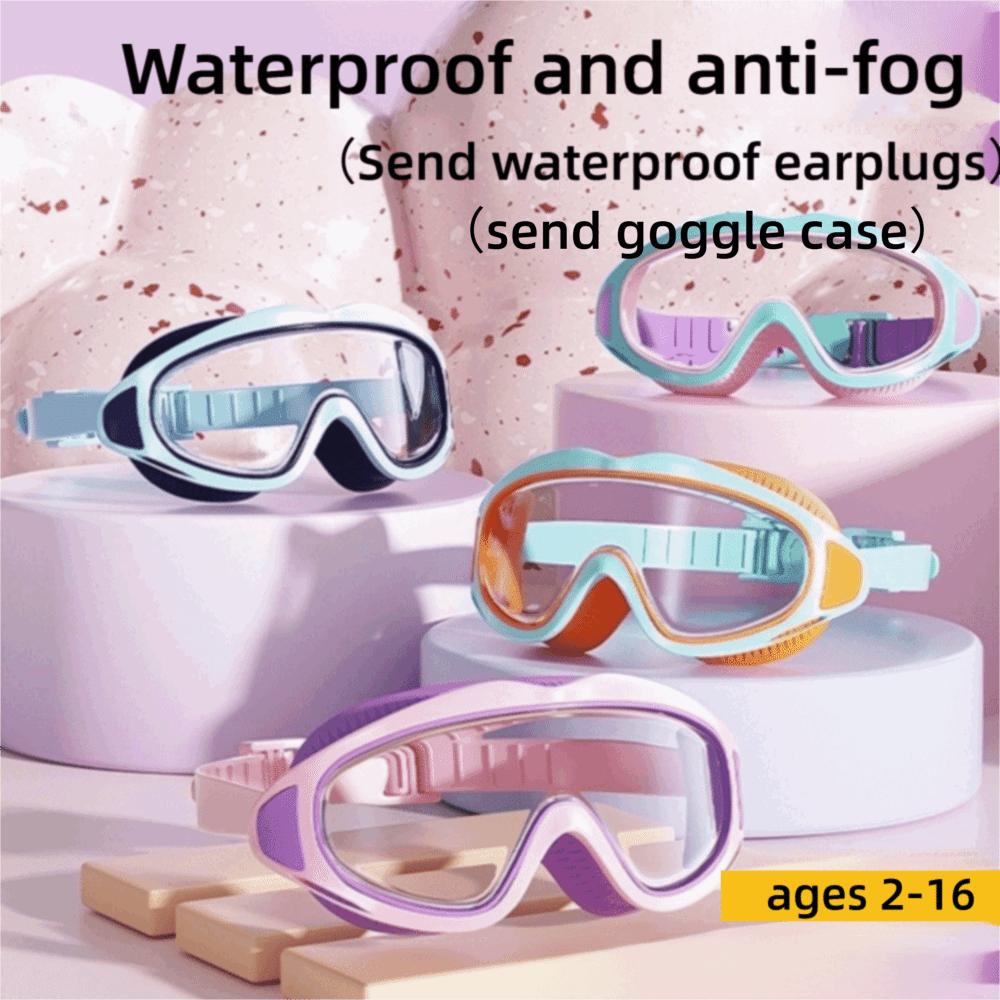 UV-beständige Kinder Schwimmbrille Anti-Beschlag Schwimmbrille Transparente Tauchbrille Jungen Mädchen