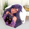 Anime-Mädchen, Katze - Automatisches Öffnen und Schließen, 8-Rippen-Struktur Tragbarer Regenschirm, Geeignet für Männer und Frauen in allen Jahreszeiten - Perfektes Geschenk