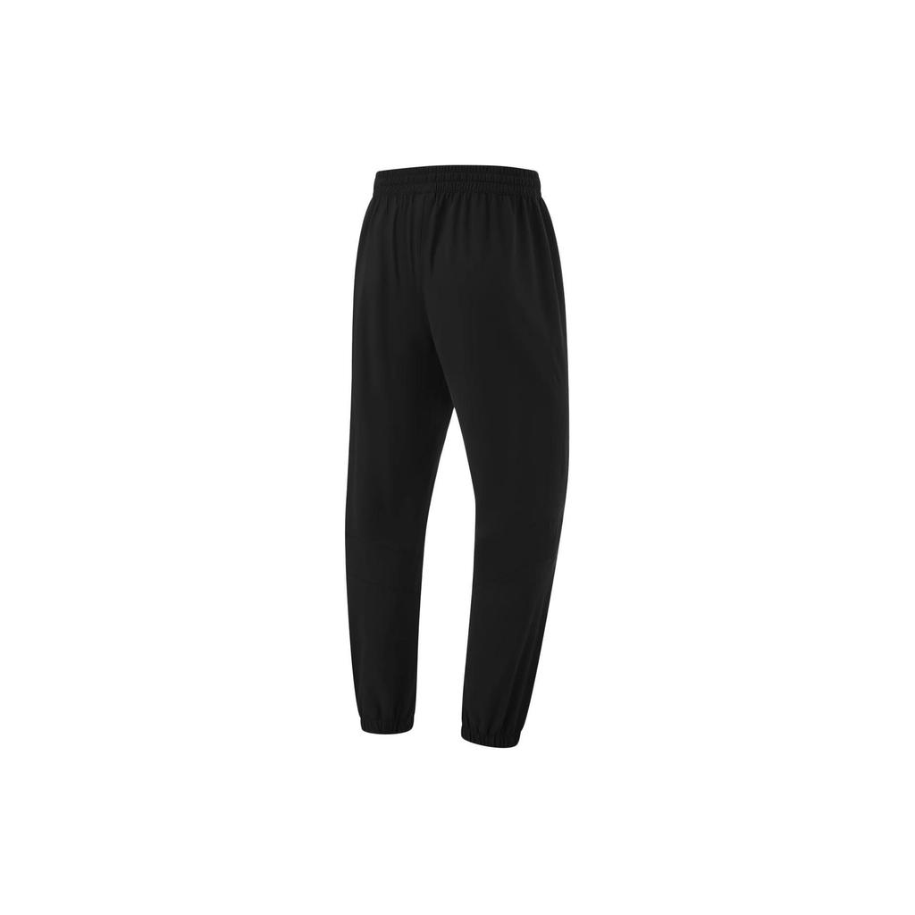 Li Ning Wade Series Solid Color Reflective Ice Feel Sun Protection Knitted Sports Pants Men Bottoms Black AKYU017-1