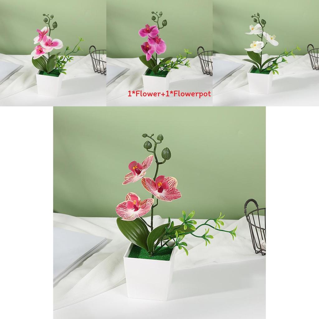 Faux Orchid Arrangement With Injection Molding For Table Centerpieces And Gifts
