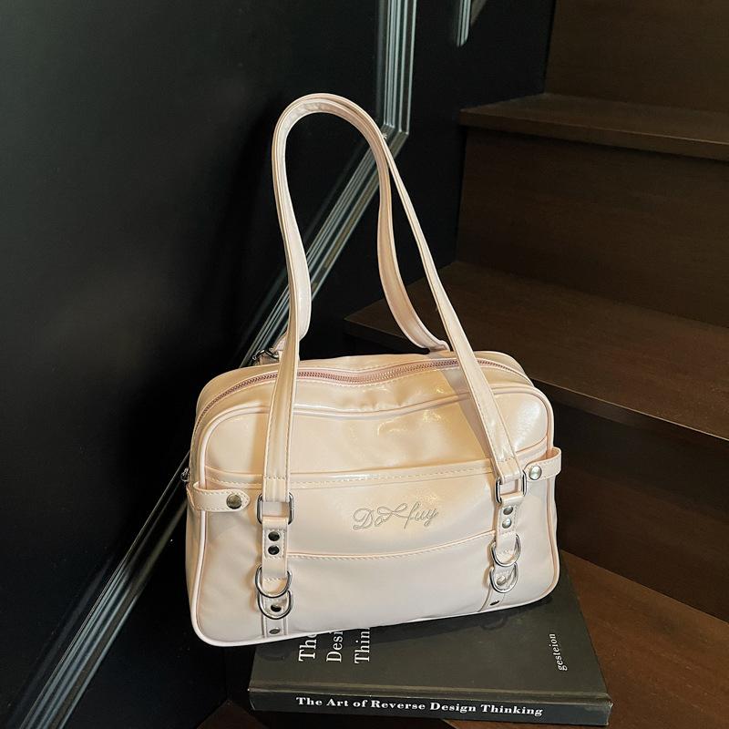 Korean Version of Simple Backpack Fashion Shoulder Underarm Bag Women's 2025 Summer New Large-capacity Commuter Tote Bag