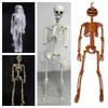 40CM Pumpkin Skull Plastic Bone Model Creative Halloween Human Skeleton Outdoor Indoor