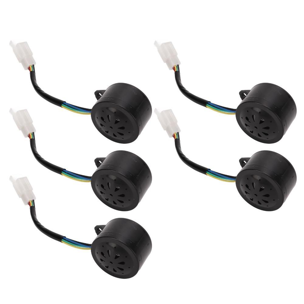 5pcs 110-120db Six-Wire 4-in-1 Wiring Guide 48V-60V Backup Warning Alarm  Electric Tricycle