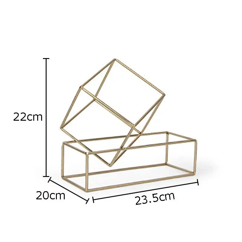 

Geometric Cube Metal Crafts Ornaments Desk Decoration Minimalism Alloy Framed Adornment Abstract Artwork Room Aesthetics Decor