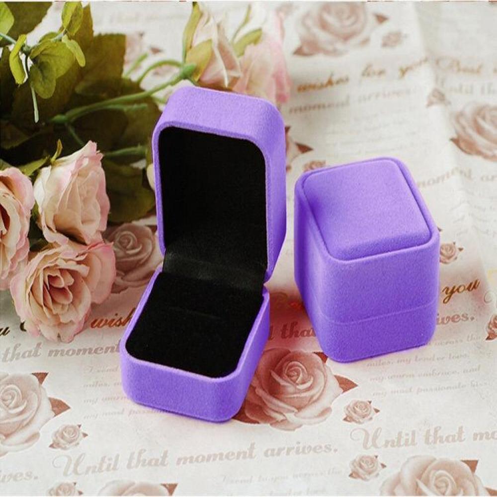 Organizer Case Jewelry Storage Velvet Display Ring Box