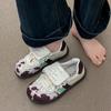 2025 spring new ugly and cute tongue-turning Agamde training shoes women's indoor shoes one pedal soft-soled Mary Jane shoes