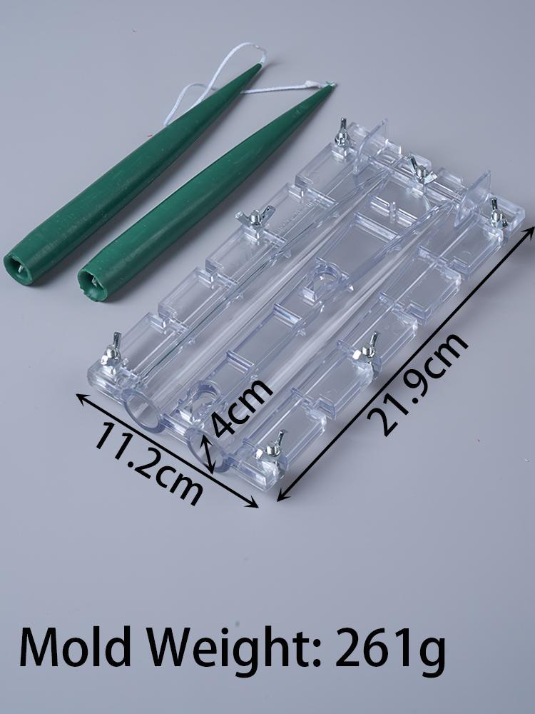 New Peaked Cylindrical Candle Mold DIY Candlelight Dinner Candles Ornament Making Kit Double Pointed Column Craft Acrylic Molds