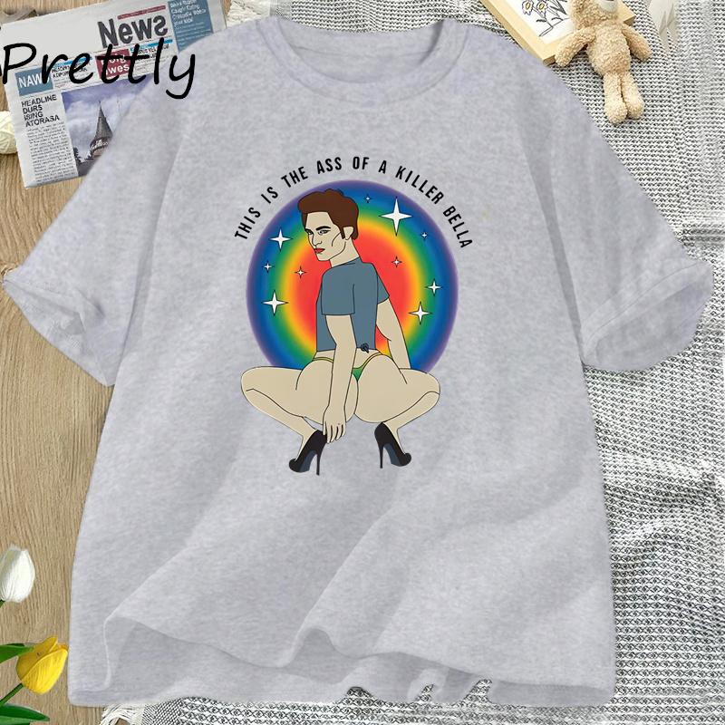 This Is The A.ss of A Killer Bella Tričko Funny Twilight Meme Grafika Trička Robert Pattinson Tričko Unisex Unisex Tričko Streetwear