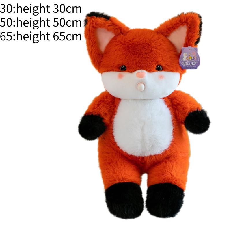 

Blow Fox Bubbles Brown Bear Plush Toy Pp Cotton Stuffed Animal Hugging Pillow Fox,30cm/11.81in