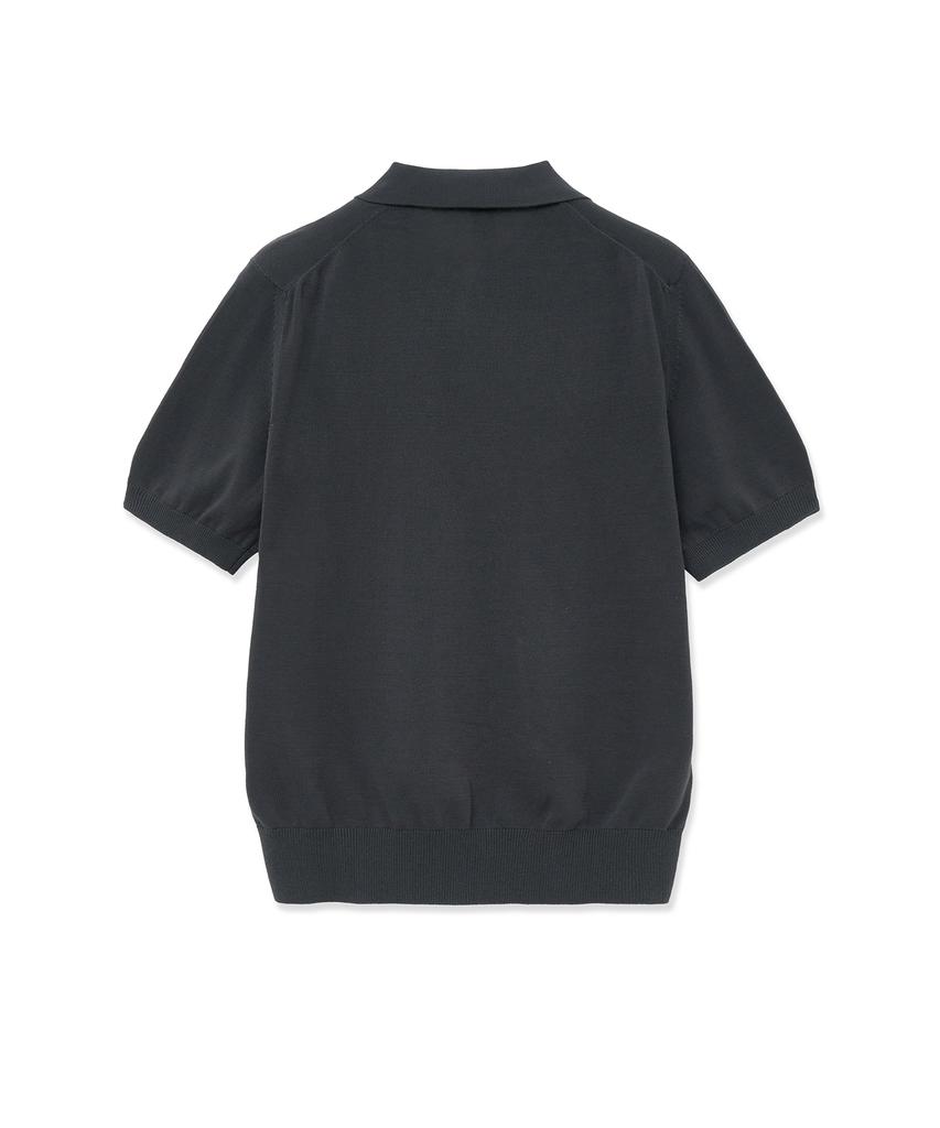 IOLO Ice Cotton Half Open Collar_Charcoal