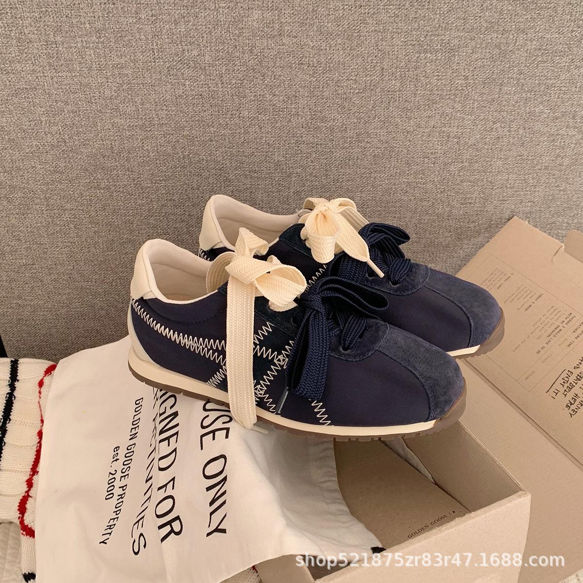 

Grape mother has the same ballet style training shoes for women, and the new casual versatile leather large-size women s shoes 41-43 43