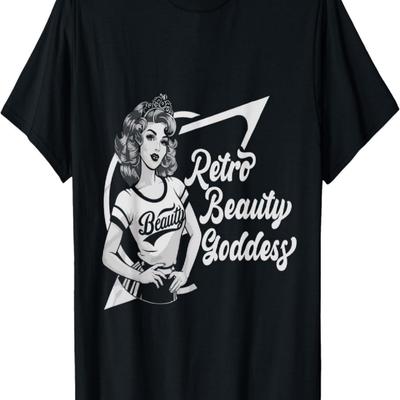 Pinup Girl Beauty Sassy Vintage American Retro Girls T-Shirt
