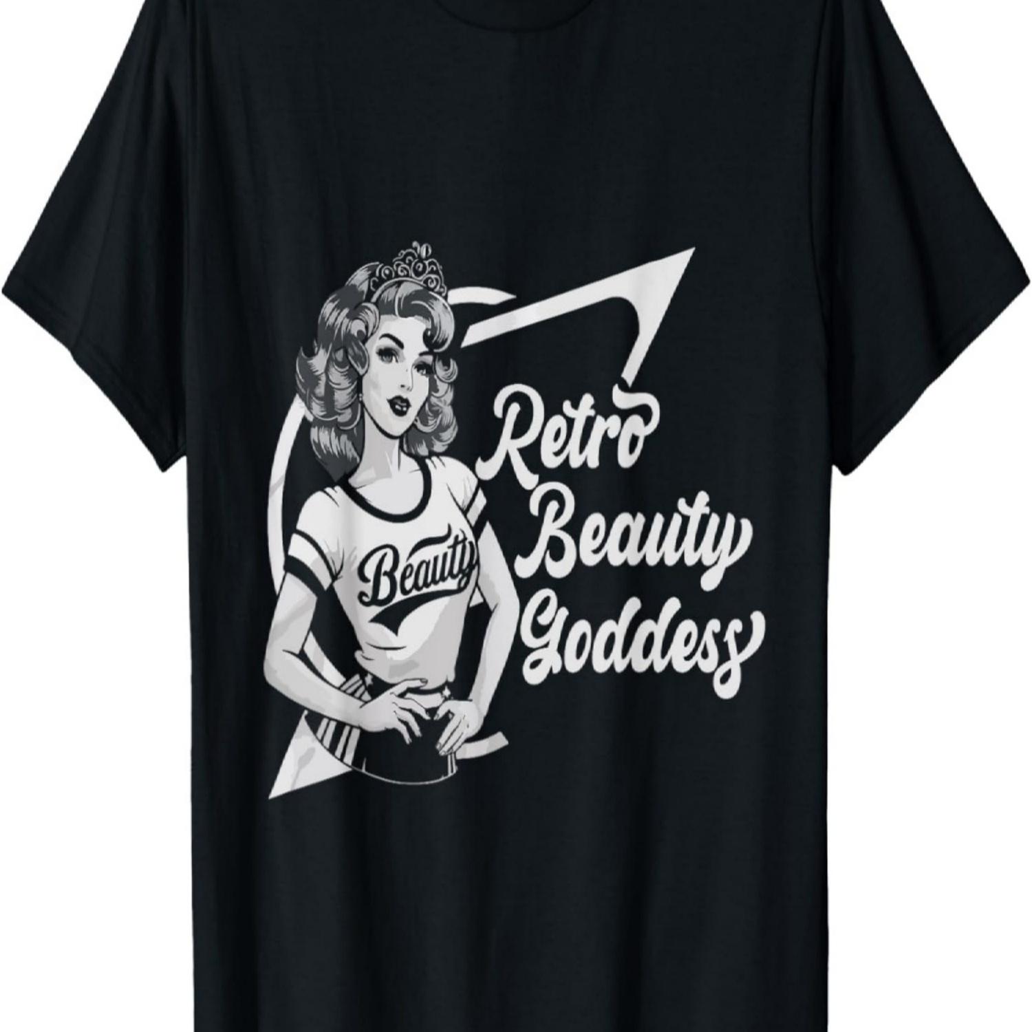 

Pinup Girl Beauty Sassy Vintage American Retro Girls T-Shirt S чёрный