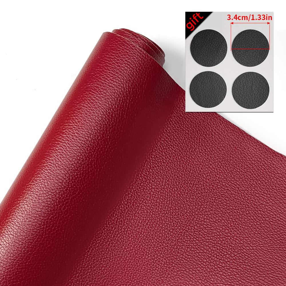 

PU Leather Repair Sitcker Adhesive Furniture Waterproof Home Garden Self-adhesive Leather Patch DIY Room Decorations Vinyl Film 35x50cm