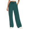Pantaloni da jogging casual unisex a vita alta elasticizzati a gamba larga con coulisse