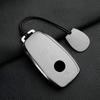 Car Key Case For Mercedes Benz Gls450 Key Cover Genuine Goat Leather Shell Buckle Bag; Gls480 Gls600