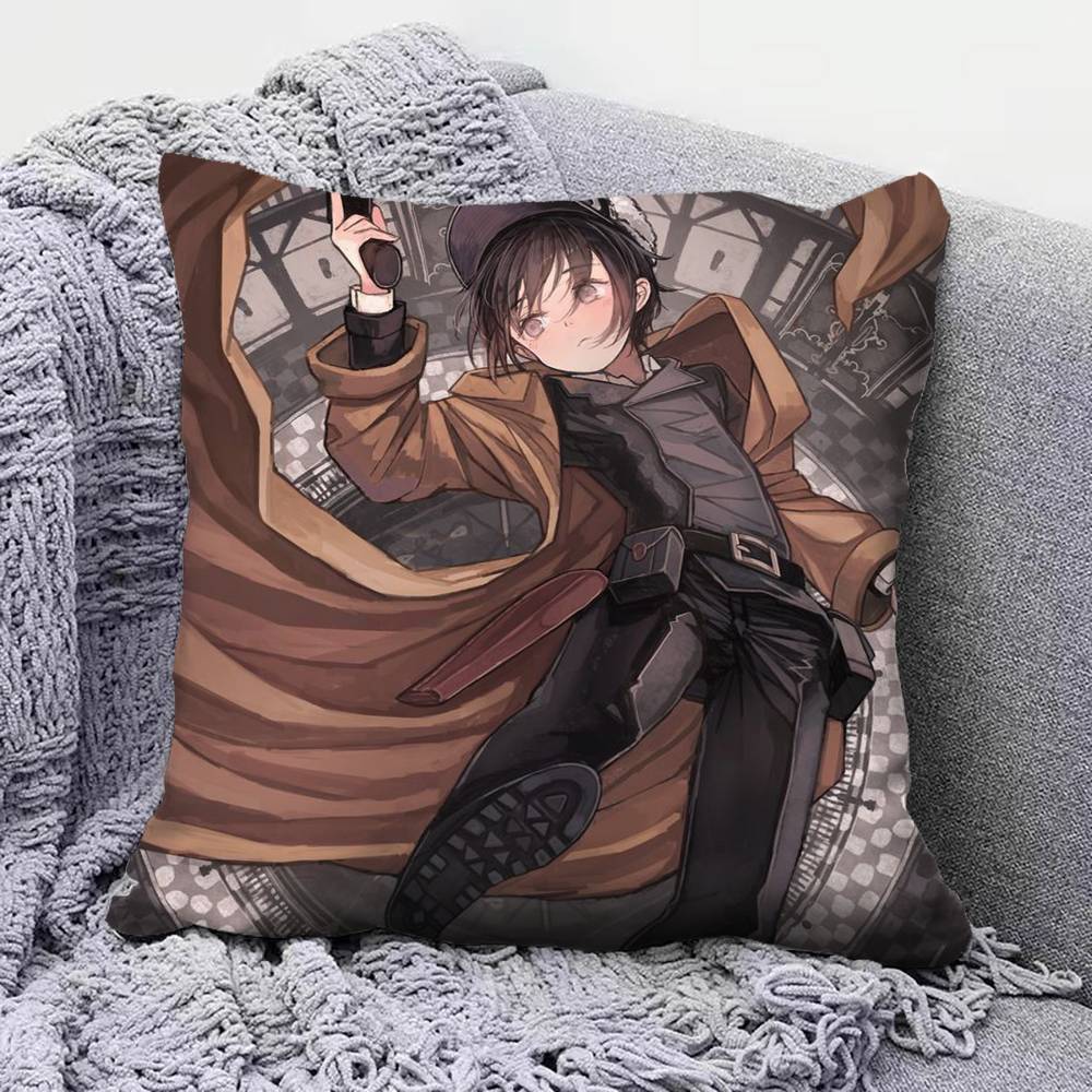 

Anime Kino no Tabi the Beautiful World Pillow Covers Home Sofa Cushion Covers and Aecorative Custom 30x30 cm
