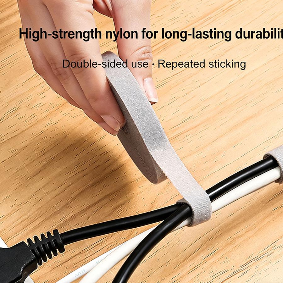 Portable Cable Organizer, Magic Tape Cable Ties - Cable Management Tool for Data Cables, Power Strip Wires, Home Daily Use