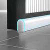 1PC 2M/78.74in Water Retaining Strip Bathroom Sealing Stopper Shower Dam Retaining Non-slip Dry and Wet Separation Barrier