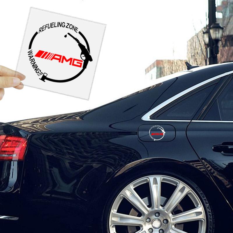 Auto Tankdeckel 3D Aufkleber Vinyl Mode Dekoration Aufkleber Für Mercedes Benz AMG W212 W205 W246 W177 W176 W213 GLC GLE GLS ML Willkommen Projektion