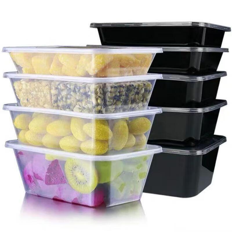 Disposable Transparent Plastic Food Container with Lid