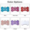 Dog Bone ID Tag-Solid Zinc Alloy Pet Name Plate with Laser Engraving Durable Anti-Lost Identity Charm for Dogs & Cats
