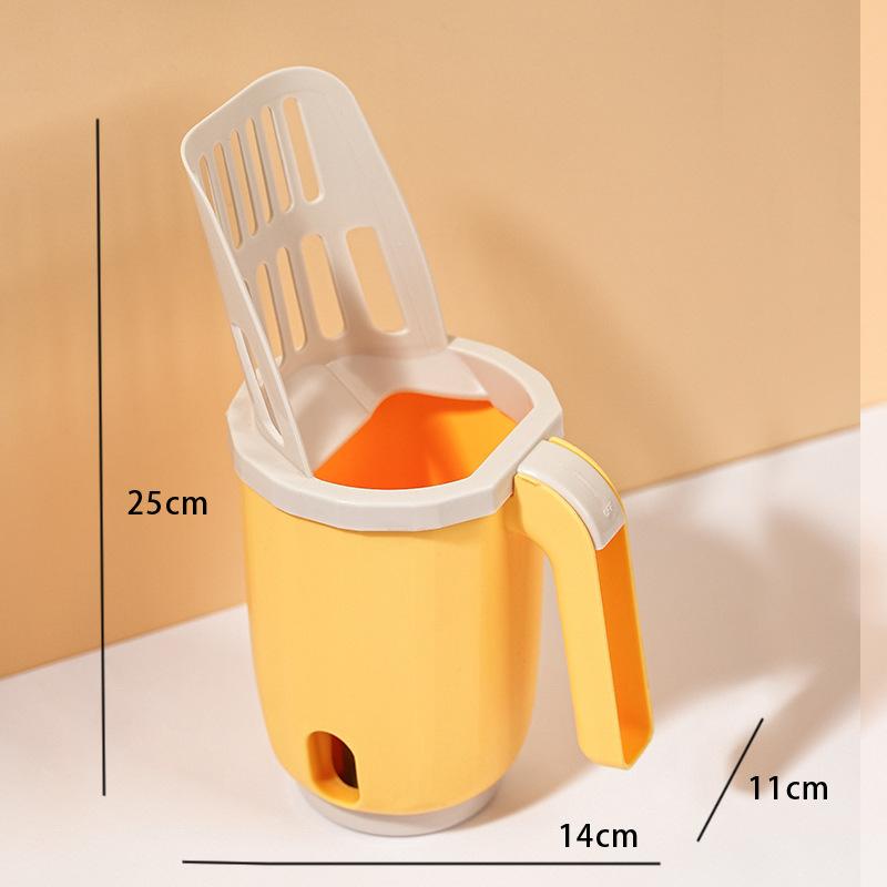 Cat manure shovel pet integrated cat litter shovel set detachable cleaning garbage collector cat toilet storage box cat supplie